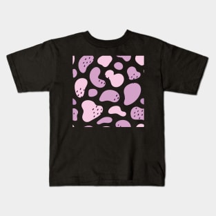 Purple And Pink Abstract Shapes Kids T-Shirt